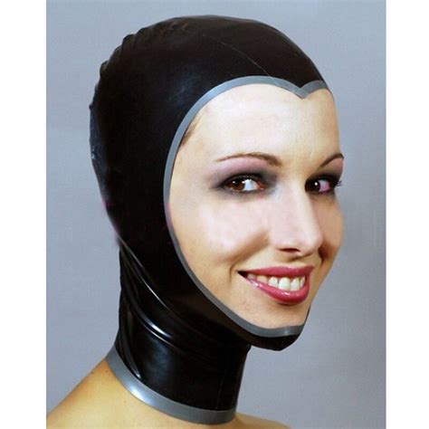 latex hood open face